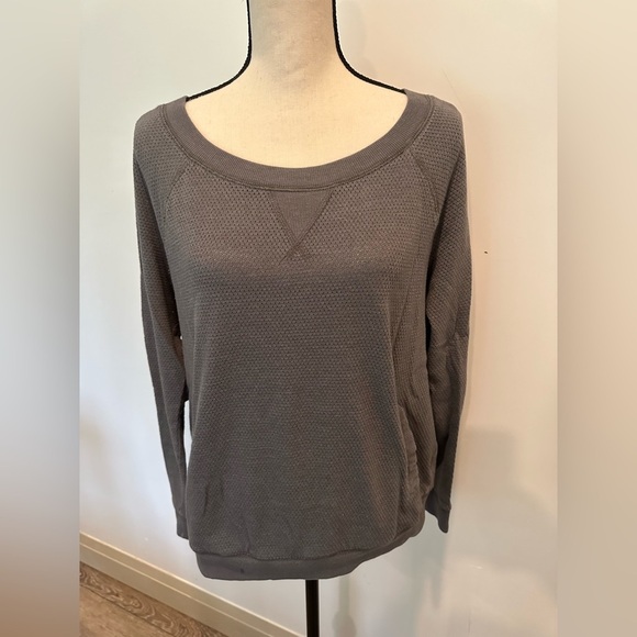 Hyba Grey Long Sleeve Top  L Sporty - Picture 1 of 8
